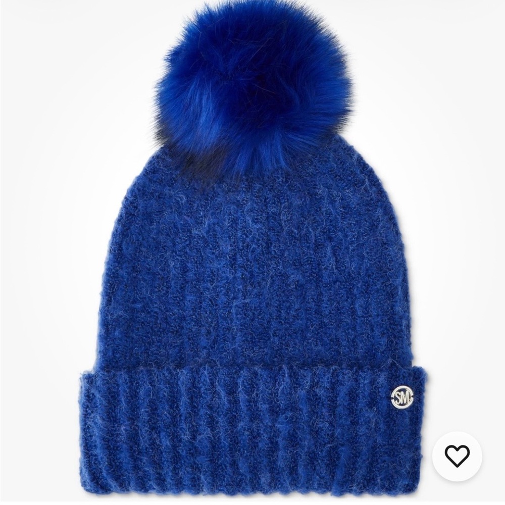 🔥SALE🔥NWT Steve Madden Vibrant Blue Hat with Pom Pom